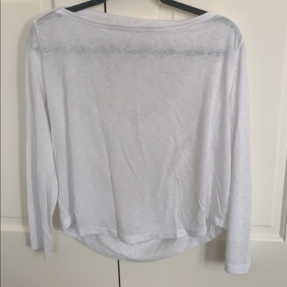ATHLETA long sleeve w/cutout back